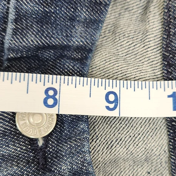 7 For All Mankind A Pocket Low Rise Boot Cut Denim Jeans 27 Long. - Picture 12 of 13